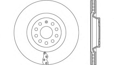 OPEN PARTS bdr266520 -  Тормозной диск
